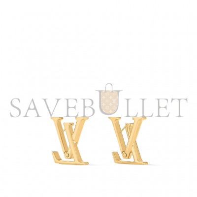 LOUIS VUITTON MACRO LV EARRINGS M00958